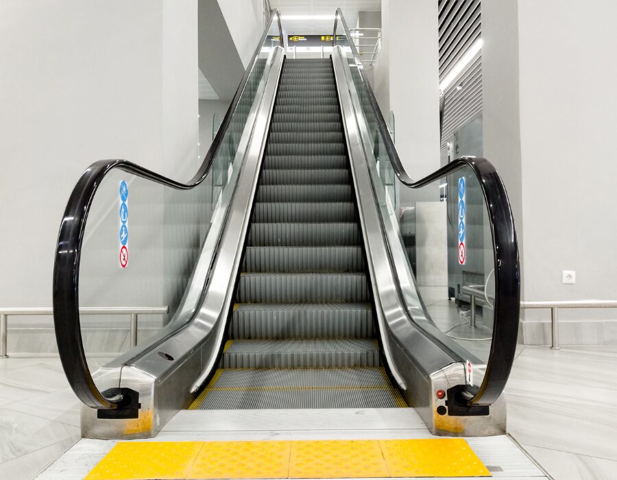 modern people-free escalator