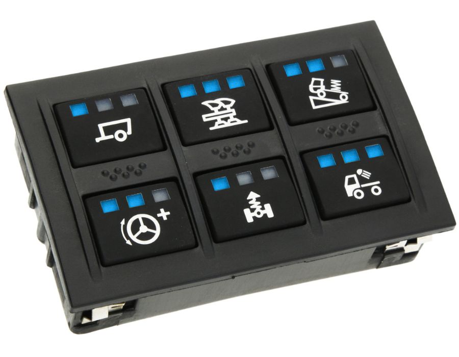 APEM panel solution KP6 series rubber keypad